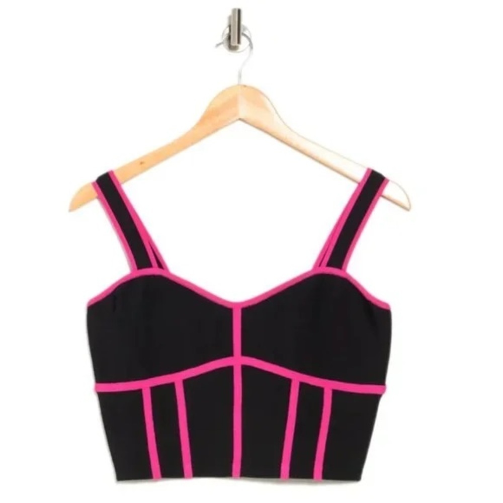 BCBGMAXAZRIA Bustier Crop Top